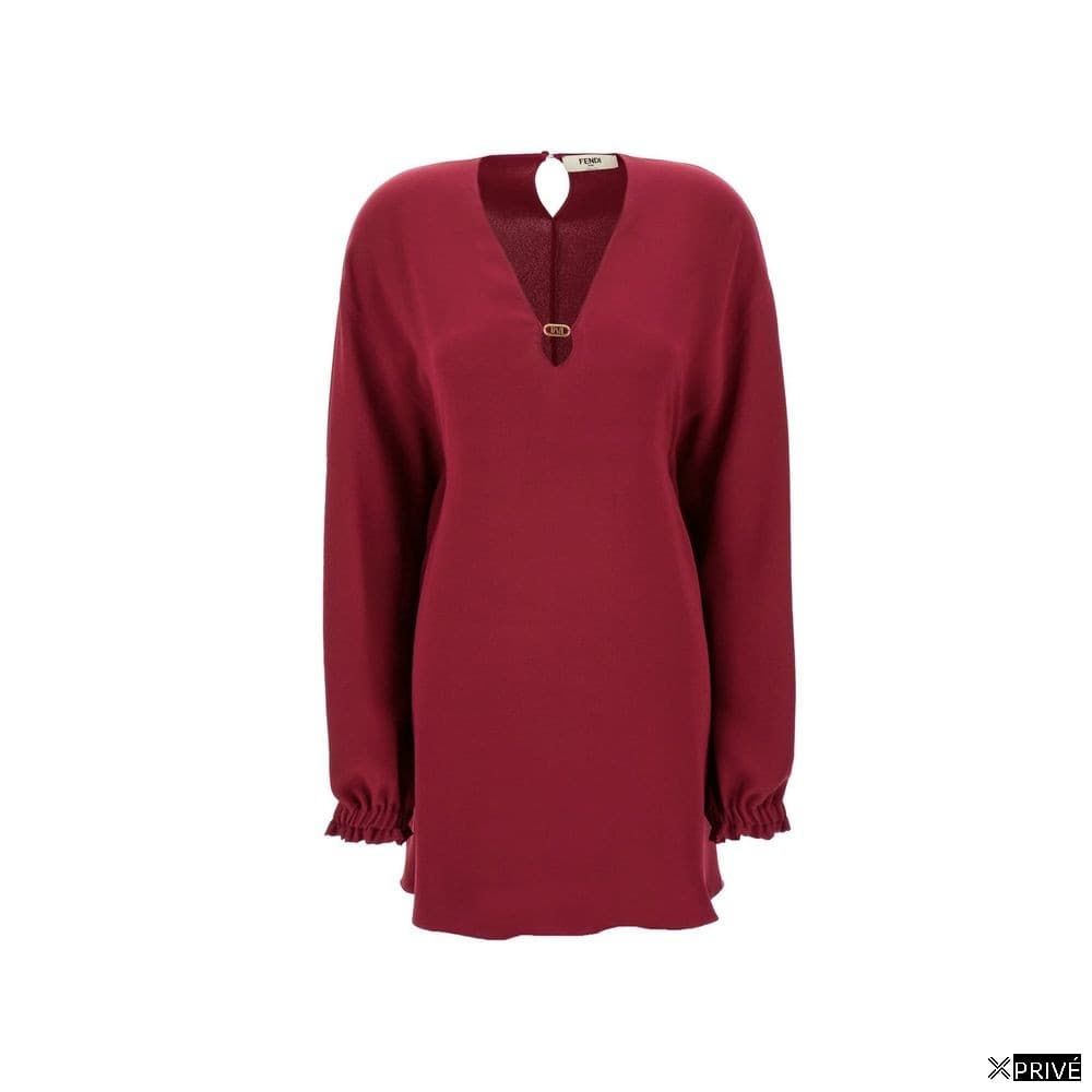 Robe violette en Soie — 1