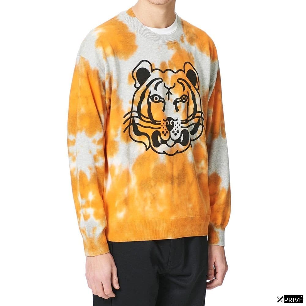 Pull orange en Coton — 2