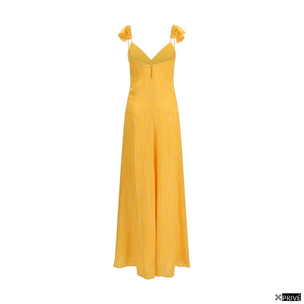 Robe orange en Viscose — 2