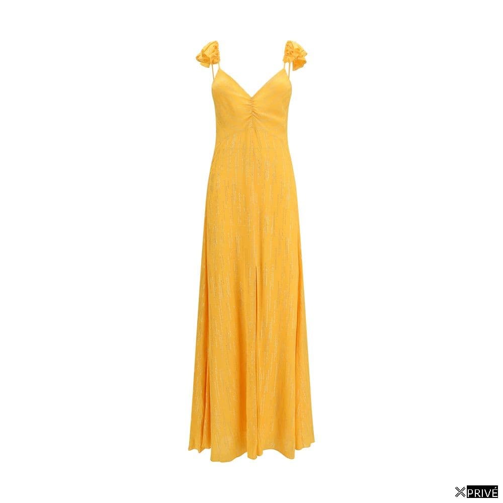 Robe orange en Viscose — 1