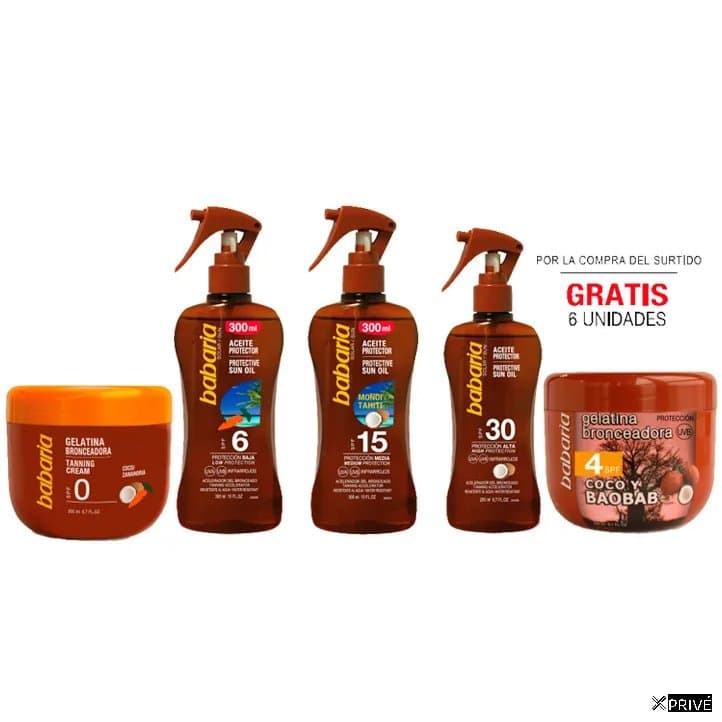 Lote Br Babaria Surtido Aceites 24 6 Gelatinas Gratis — 1