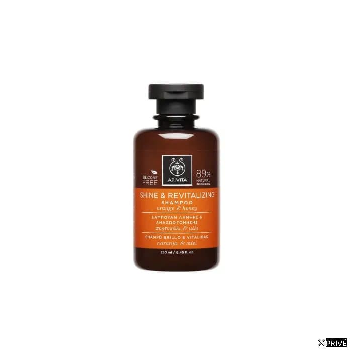 Apivita Shine And Revitalizing Shampoo With Orange And Honey 250ml