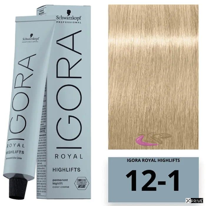 Schwarzkopf Igora Royal Highlifts Ash 12-1 60ml — 1