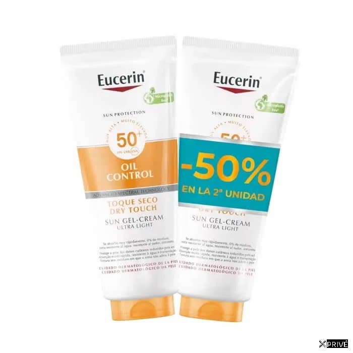 Eucerin Oil Control Dry Touch Sun Gel Cream Ultra Light 2x200ml — 1