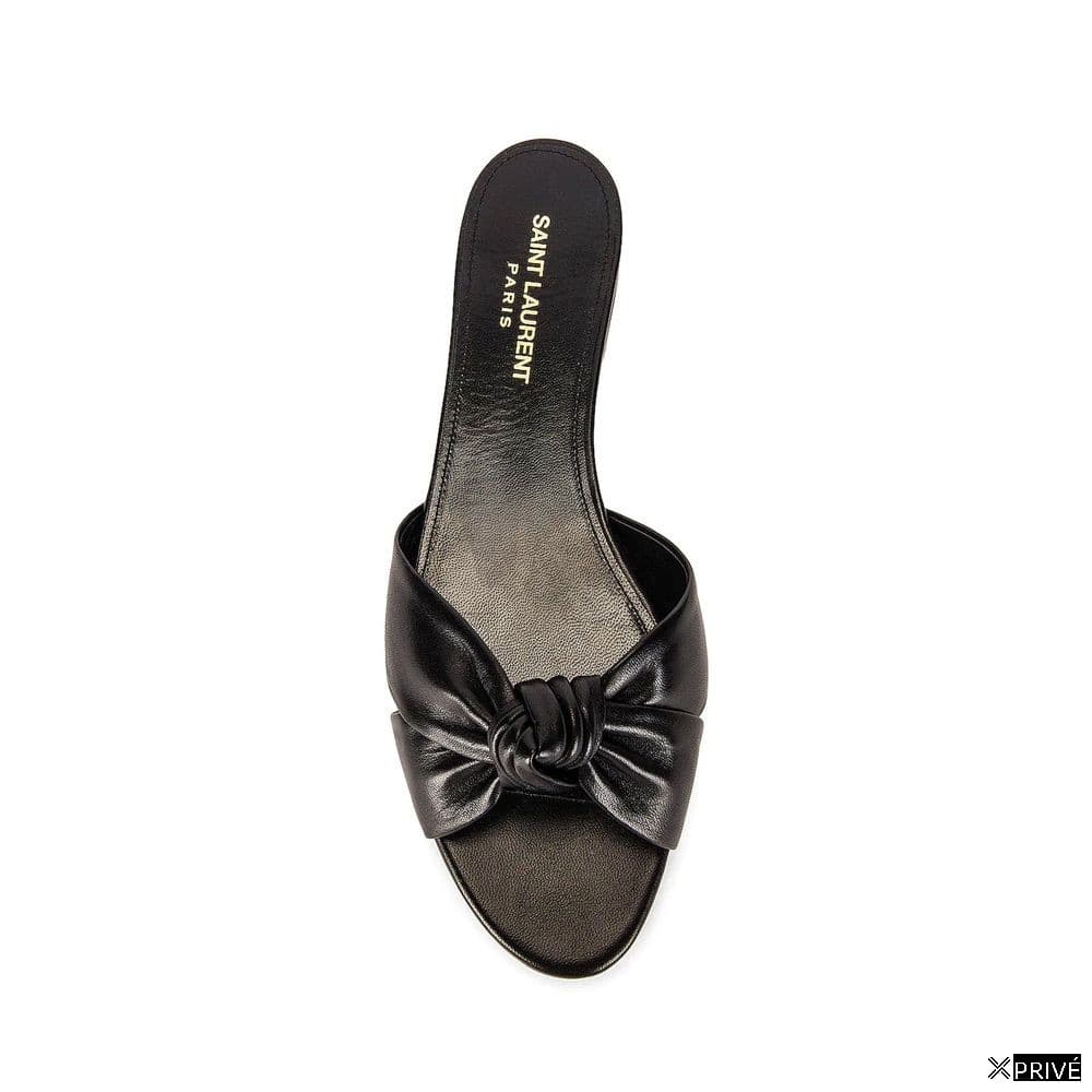 Chaussures plates noires en Veau — 4