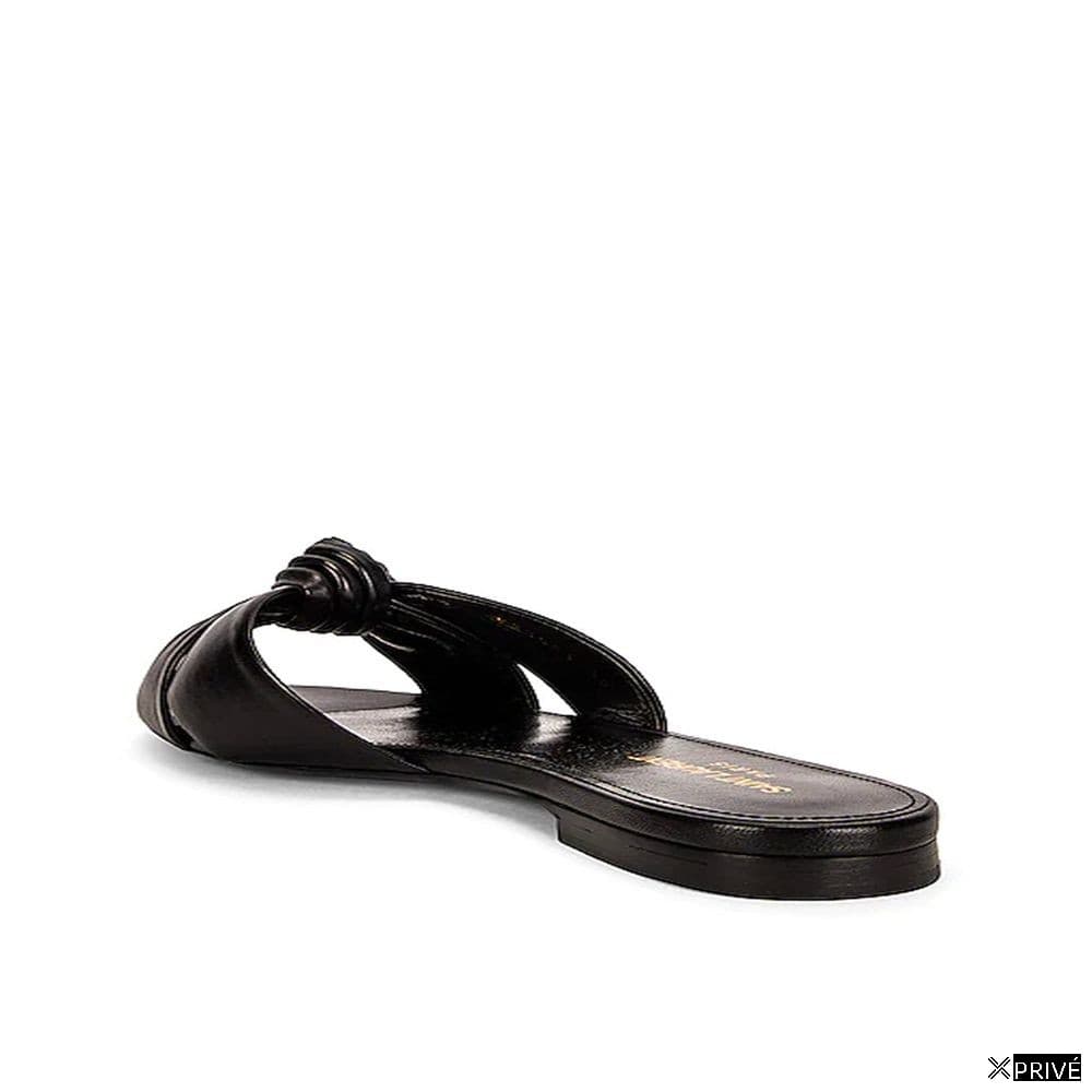Chaussures plates noires en Veau — 3