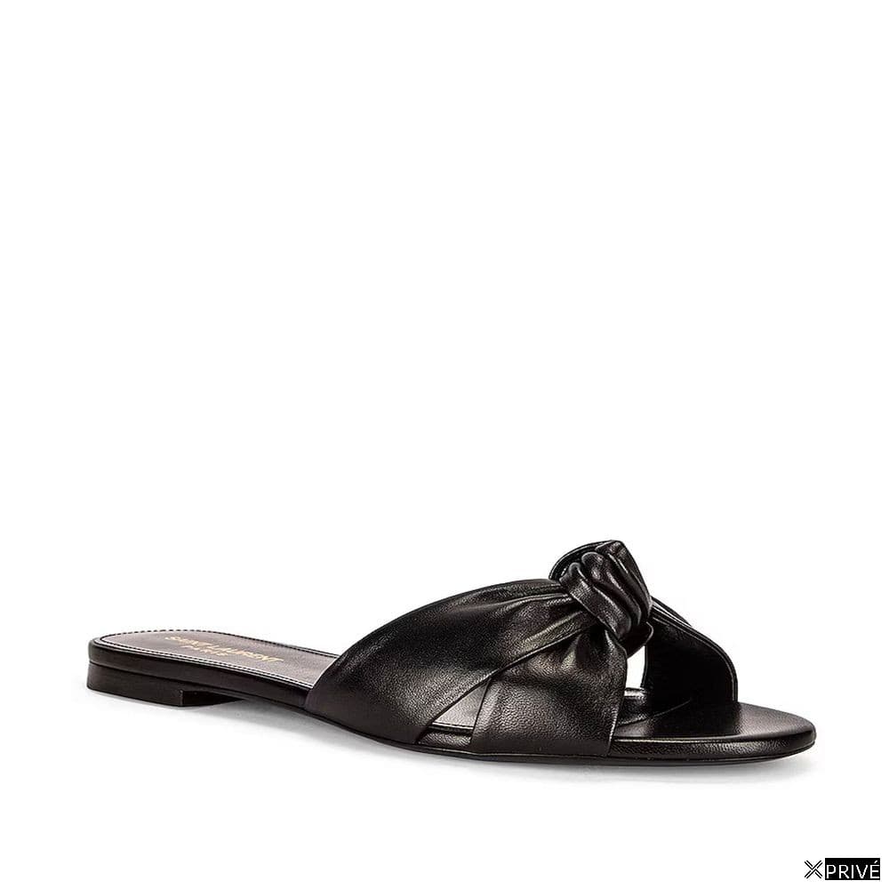 Chaussures plates noires en Veau — 2