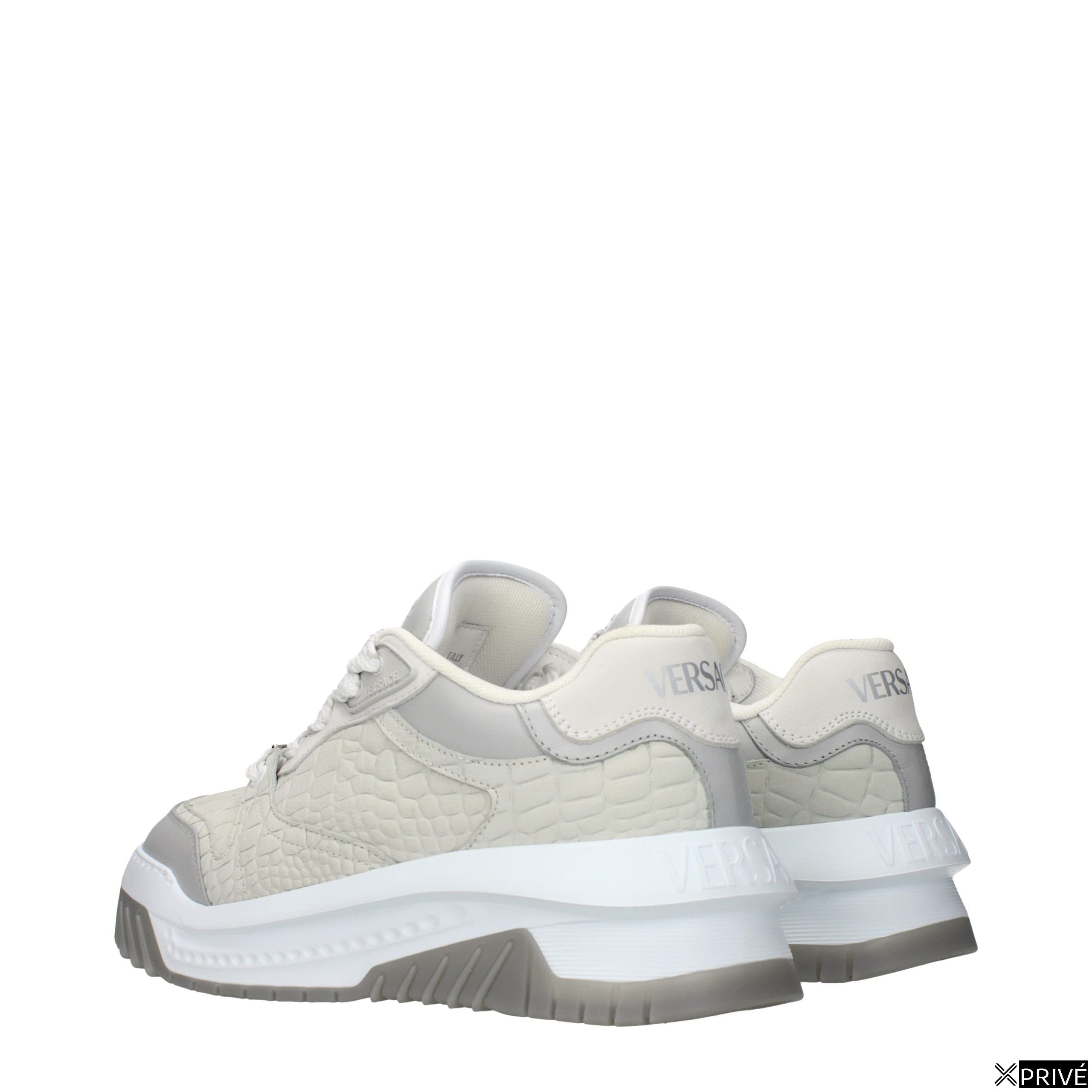 Chaussures de sport grises en Cuir — 4