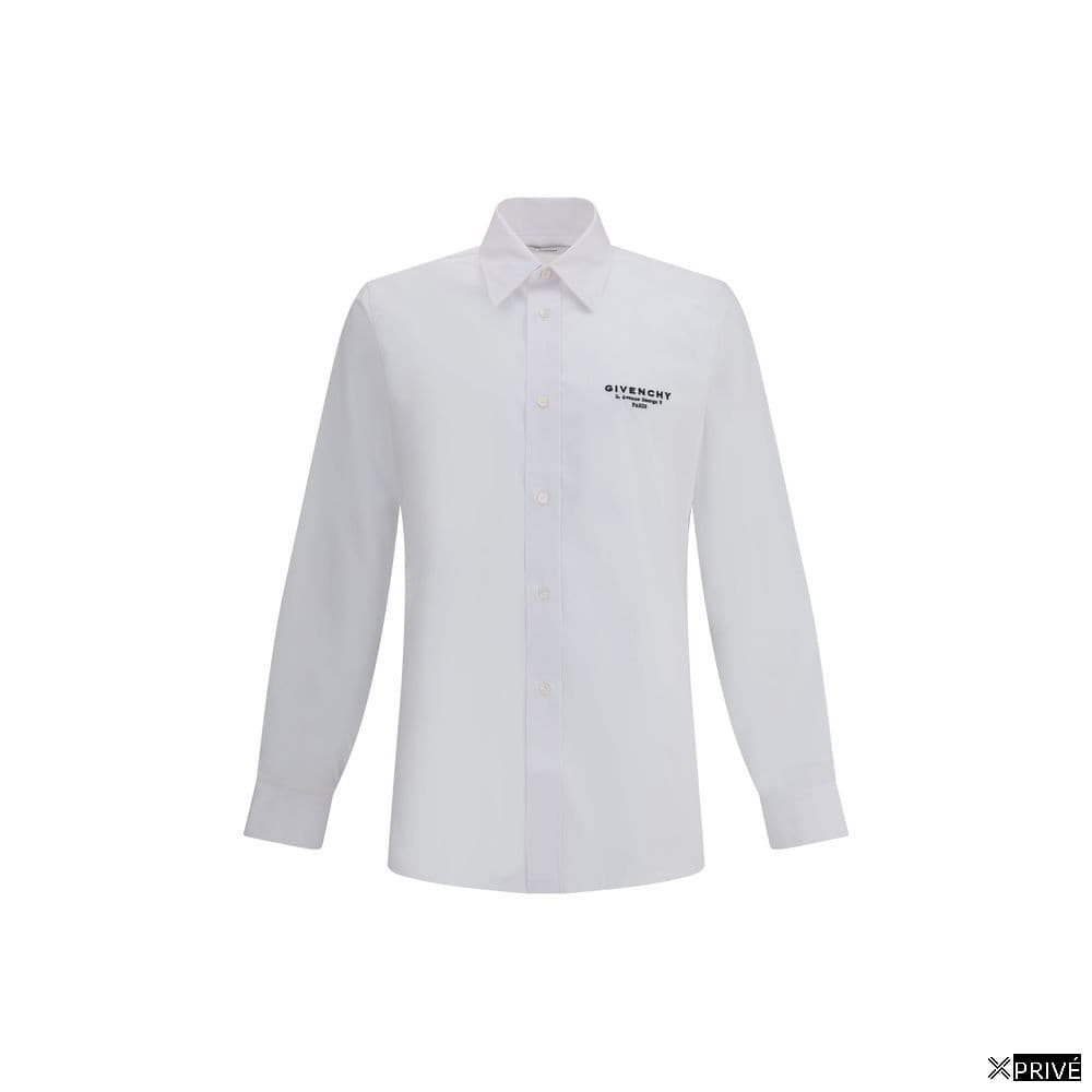 White Cotton Dress Shirt — 1