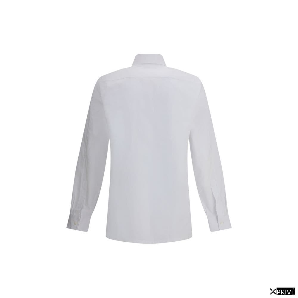 White Cotton Dress Shirt — 2