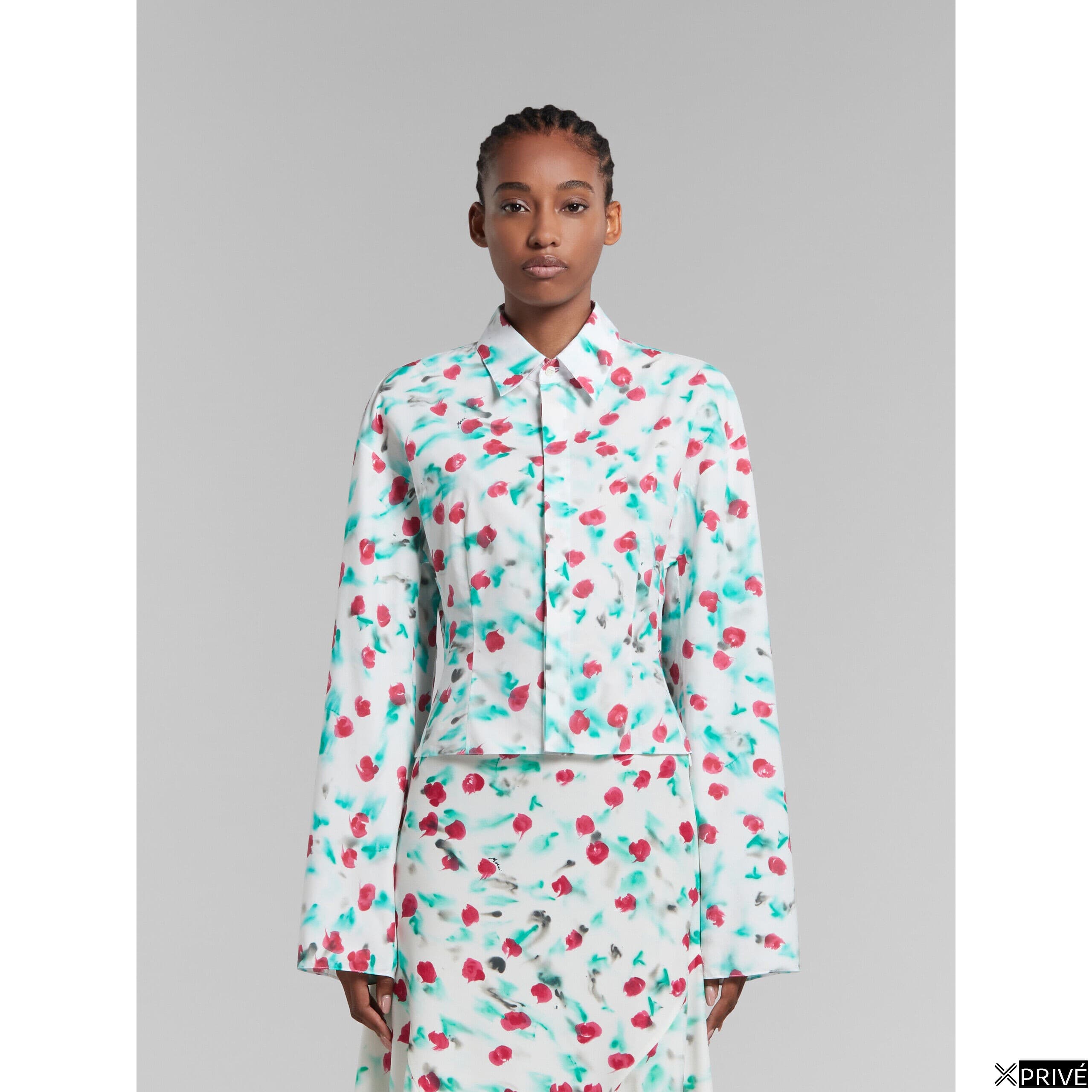 White Fibres Pattern Shirt — 2