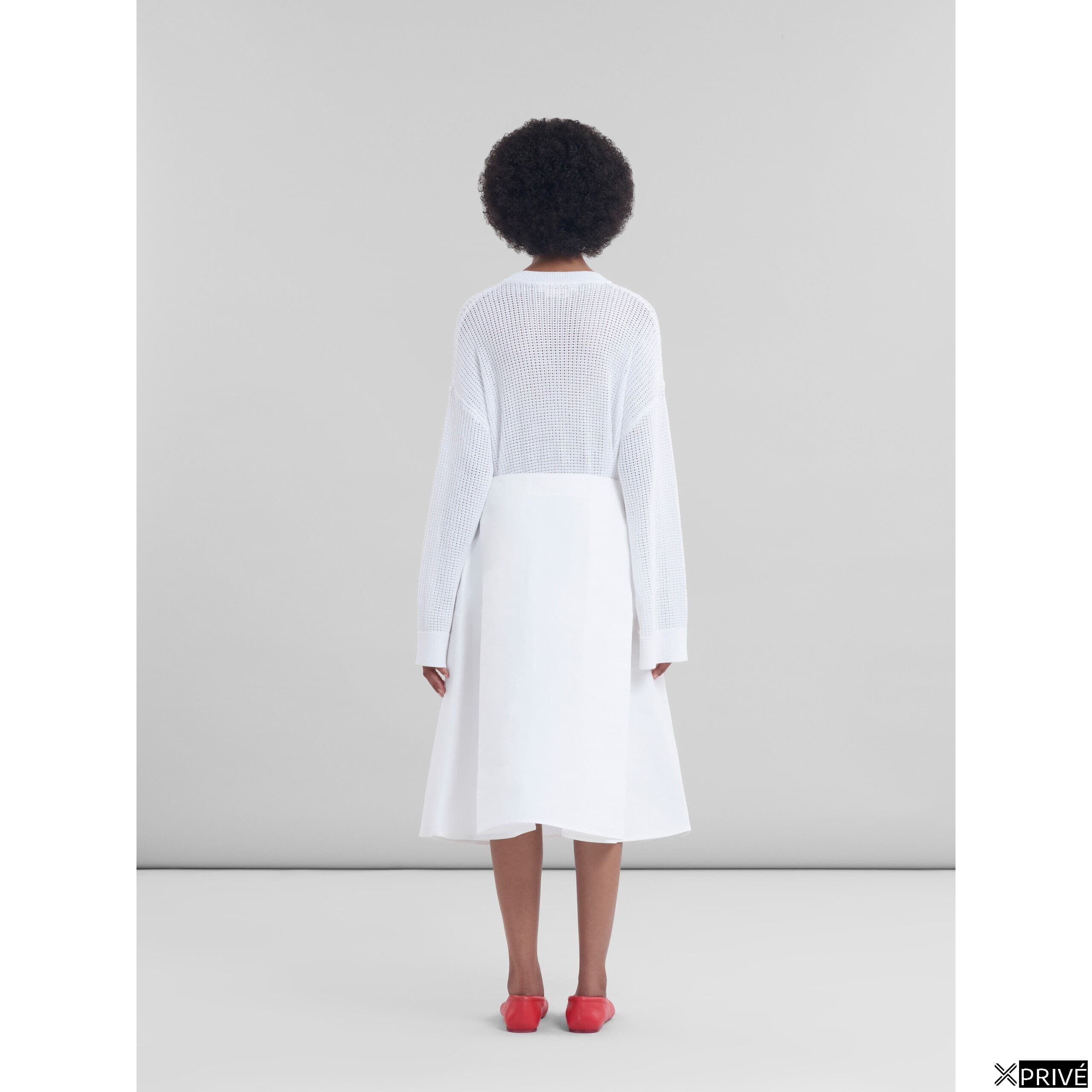 White Fibres Long Skirt — 3