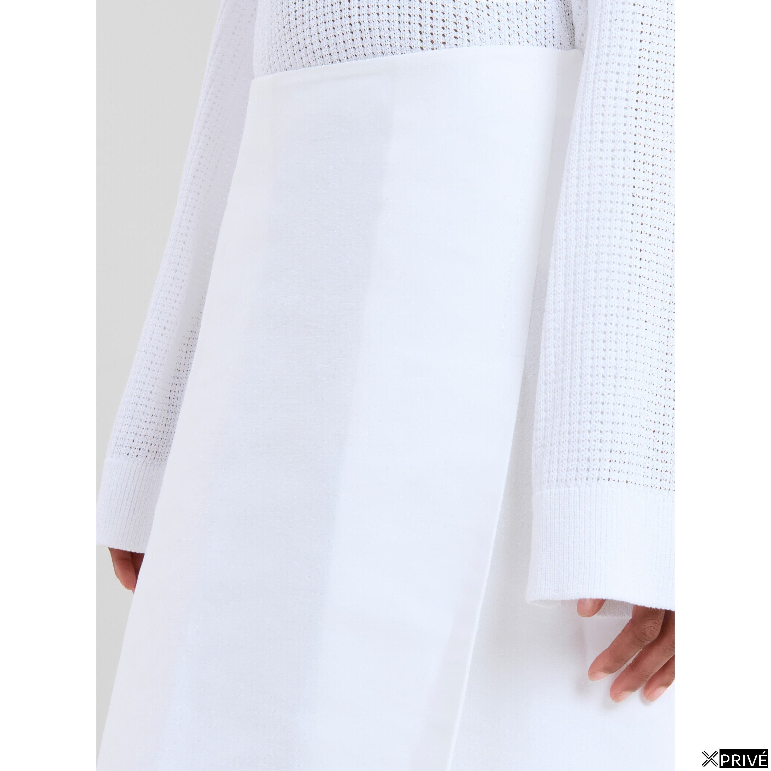 White Fibres Long Skirt — 4