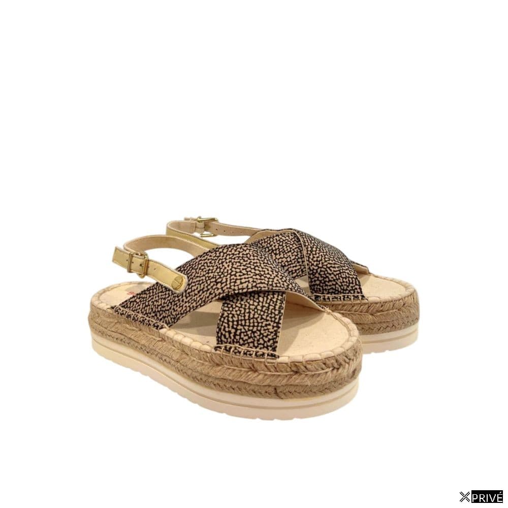 Sandales beiges en Tissu — 3