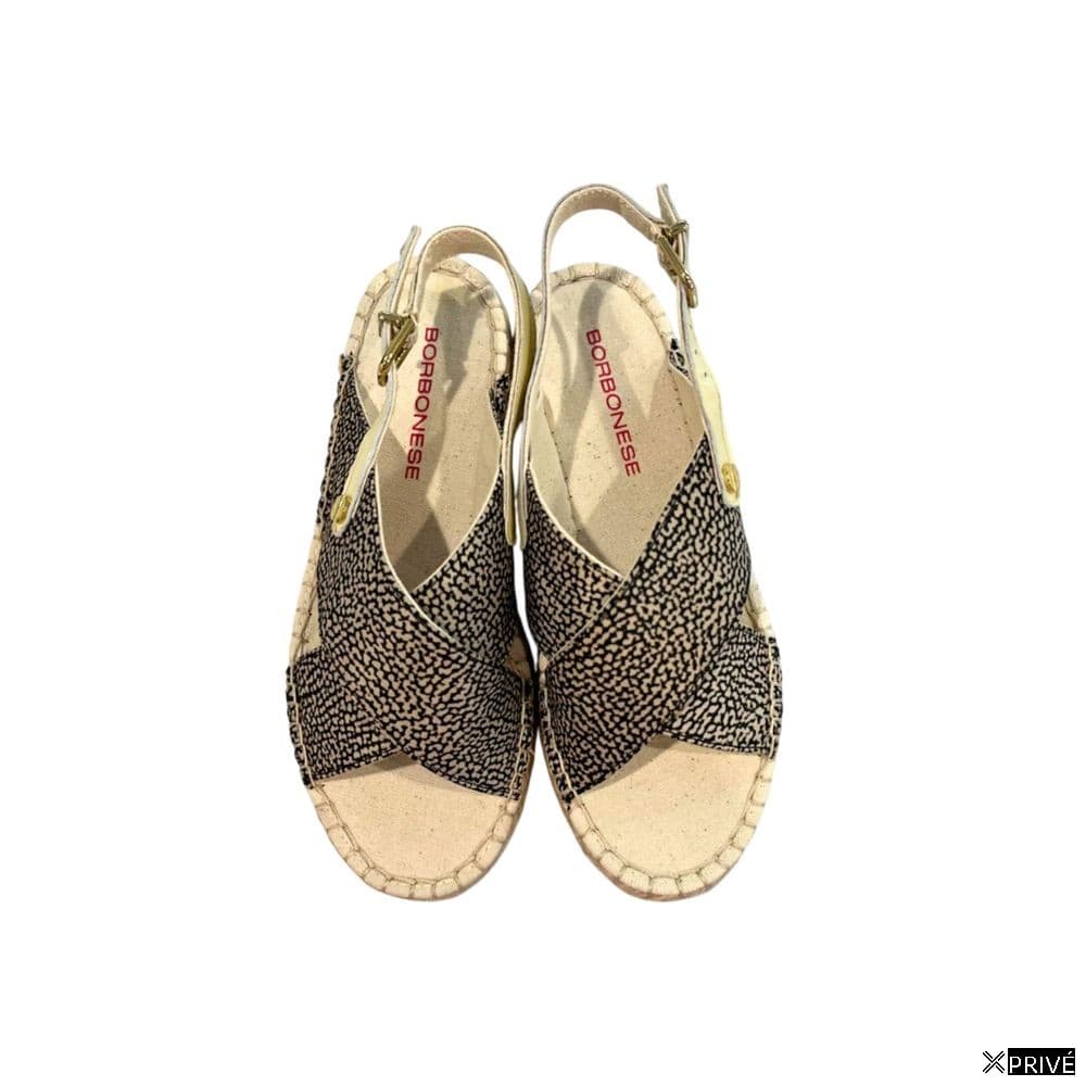 Sandales beiges en Tissu — 2