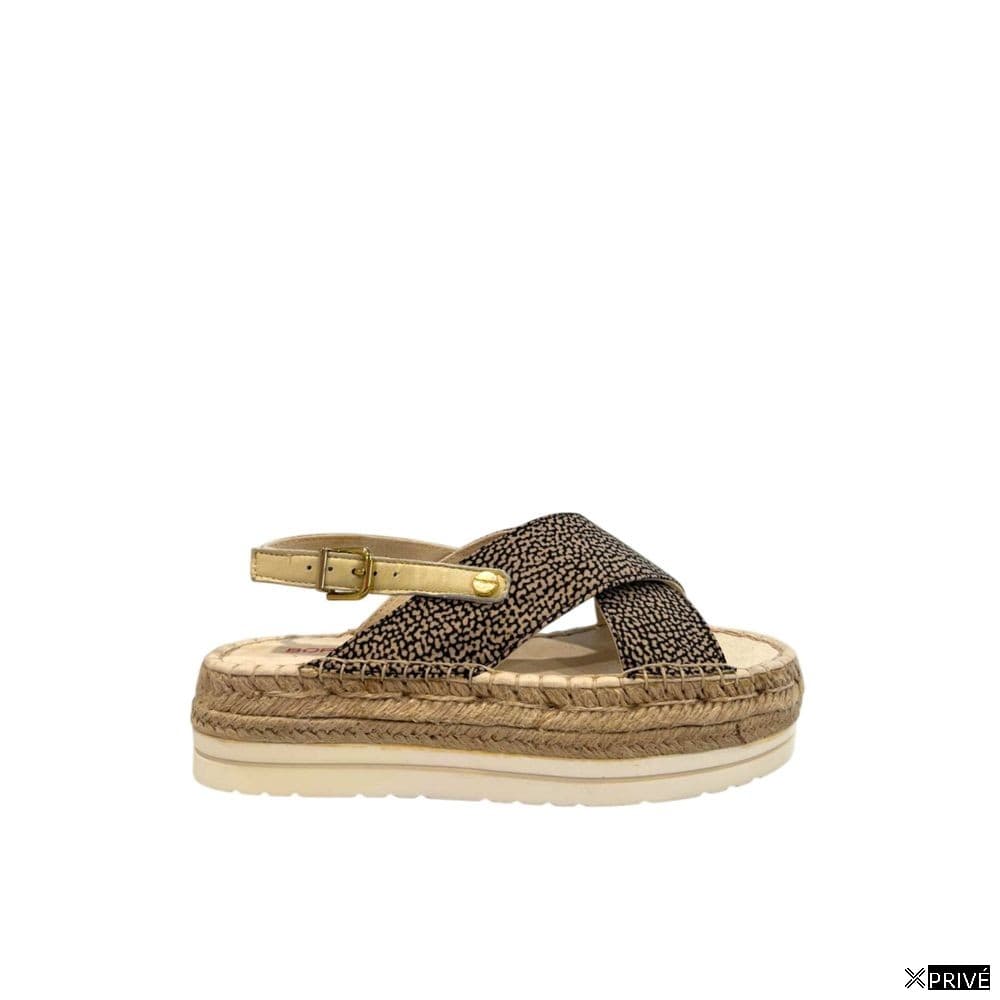 Sandales beiges en Tissu — 1