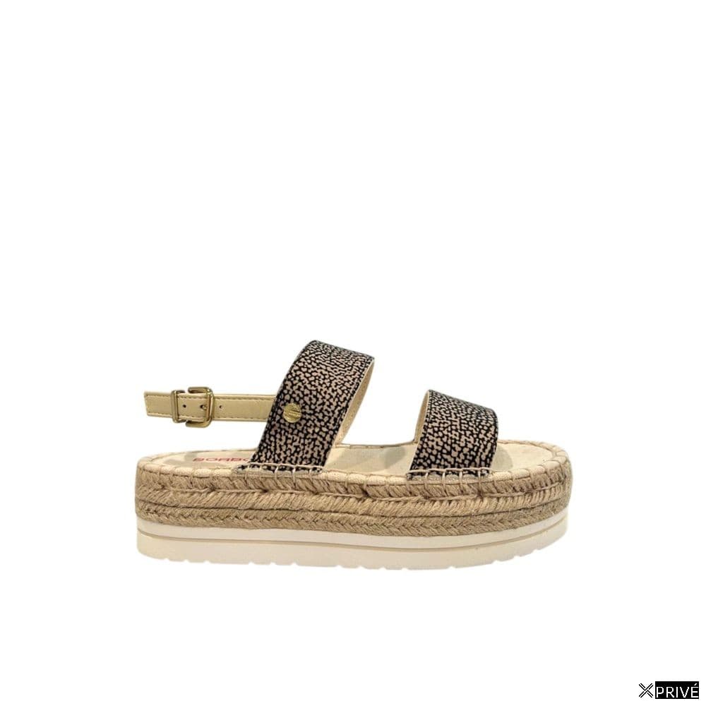 Sandales beiges en Tissu — 1
