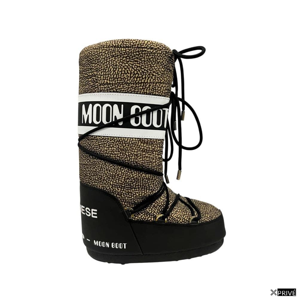 Bottes beiges en Tissu — 1