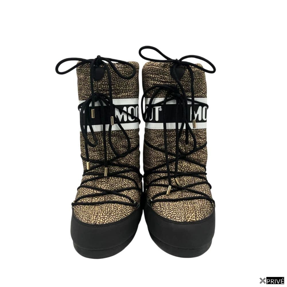 Bottes beiges en Tissu — 2