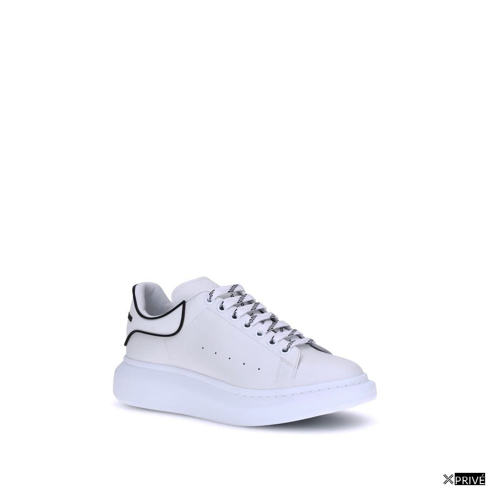 White Calf Leather Bos Taurus Platform Sneakers — 2