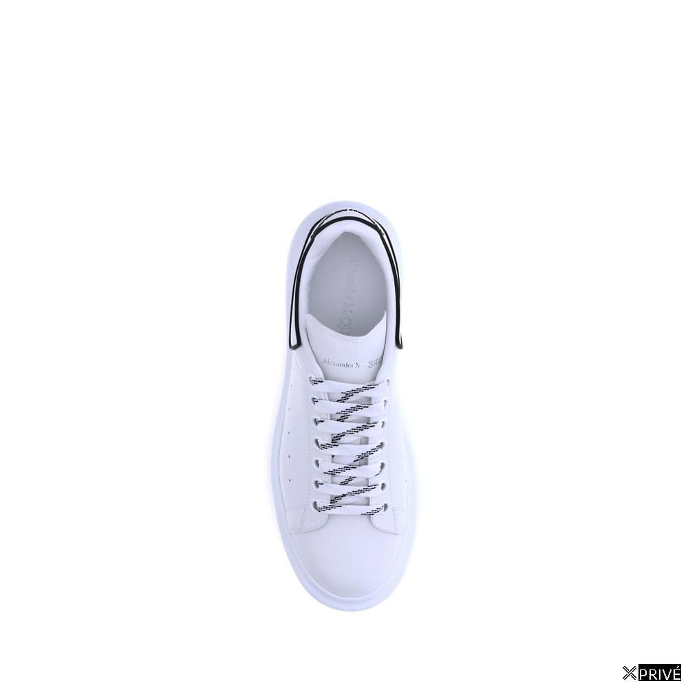White Calf Leather Bos Taurus Platform Sneakers — 4