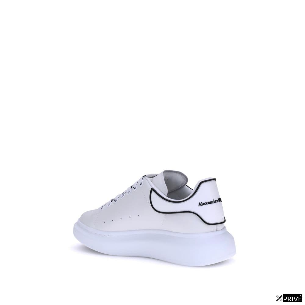 White Calf Leather Bos Taurus Platform Sneakers — 3