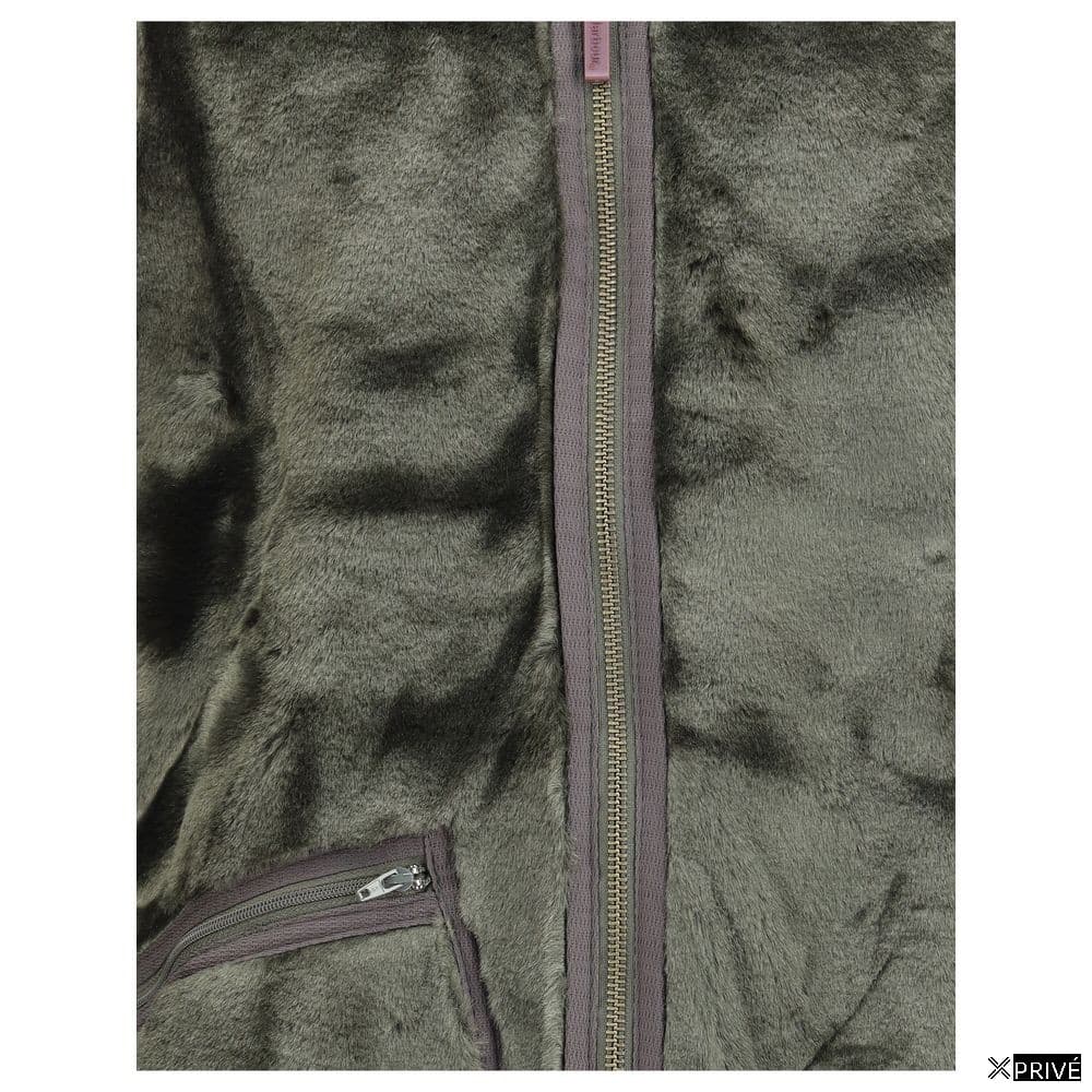 Bicolor Marabou Sleveless Jacket — 3