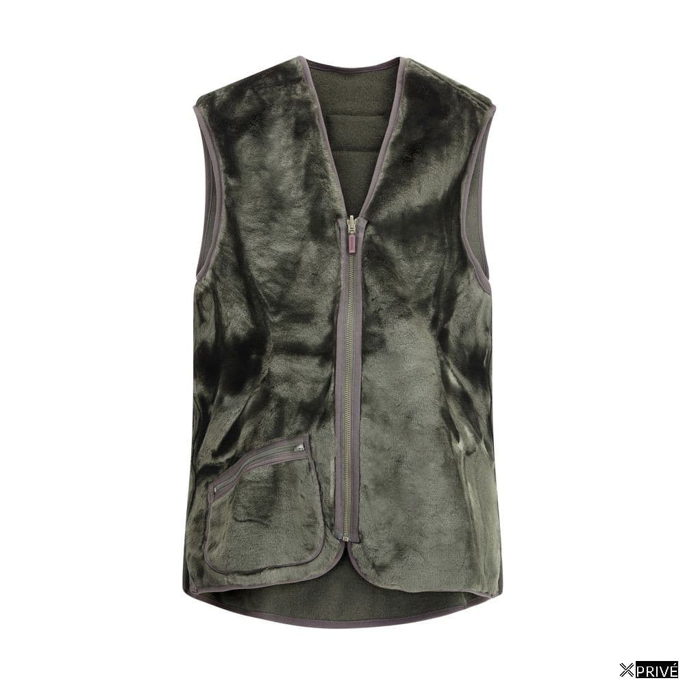Bicolor Marabou Sleveless Jacket — 1