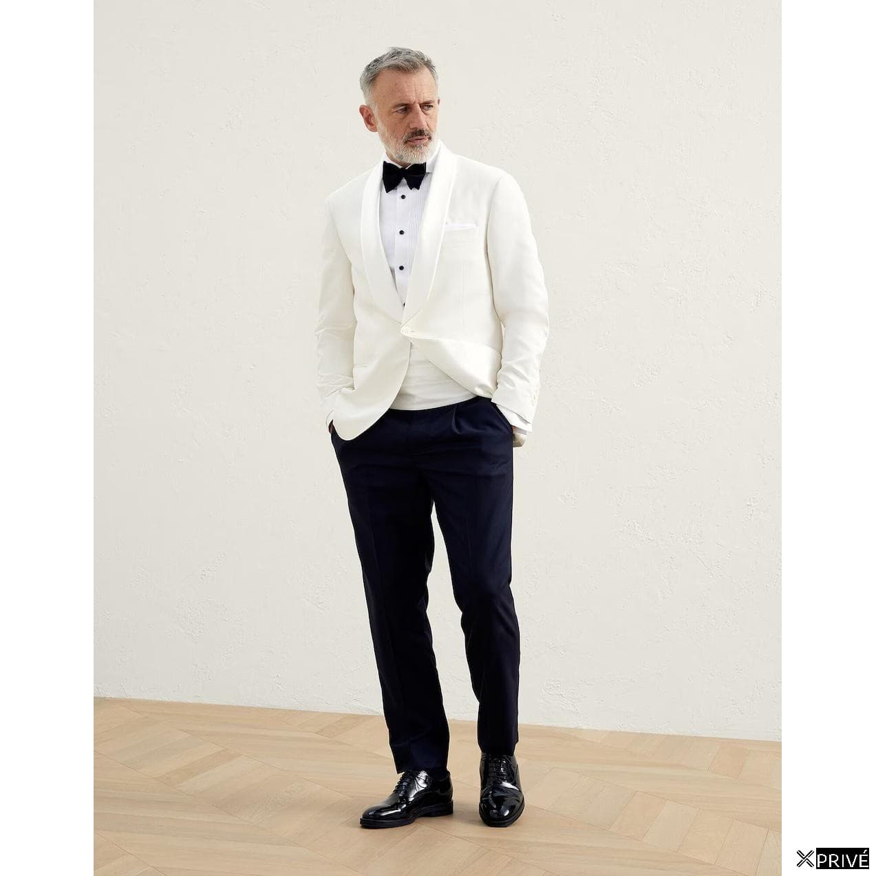 Bicolor Silk Blazer — 3