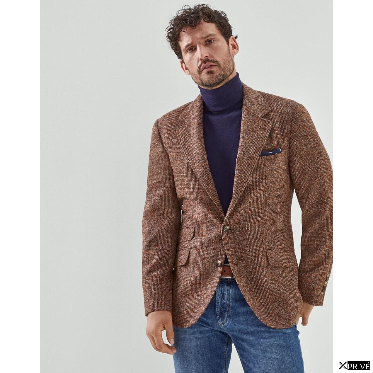 Orange Leather Blazer — 5