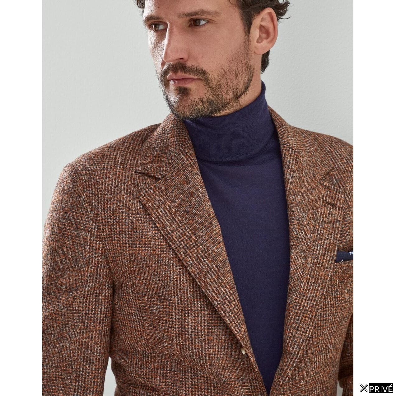 Orange Leather Blazer — 3