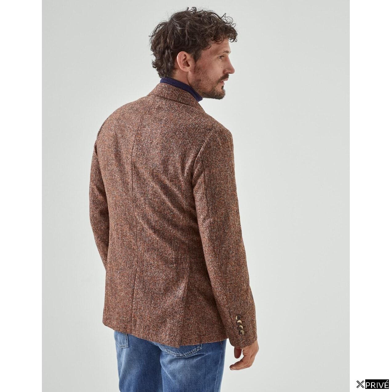 Orange Leather Blazer — 2