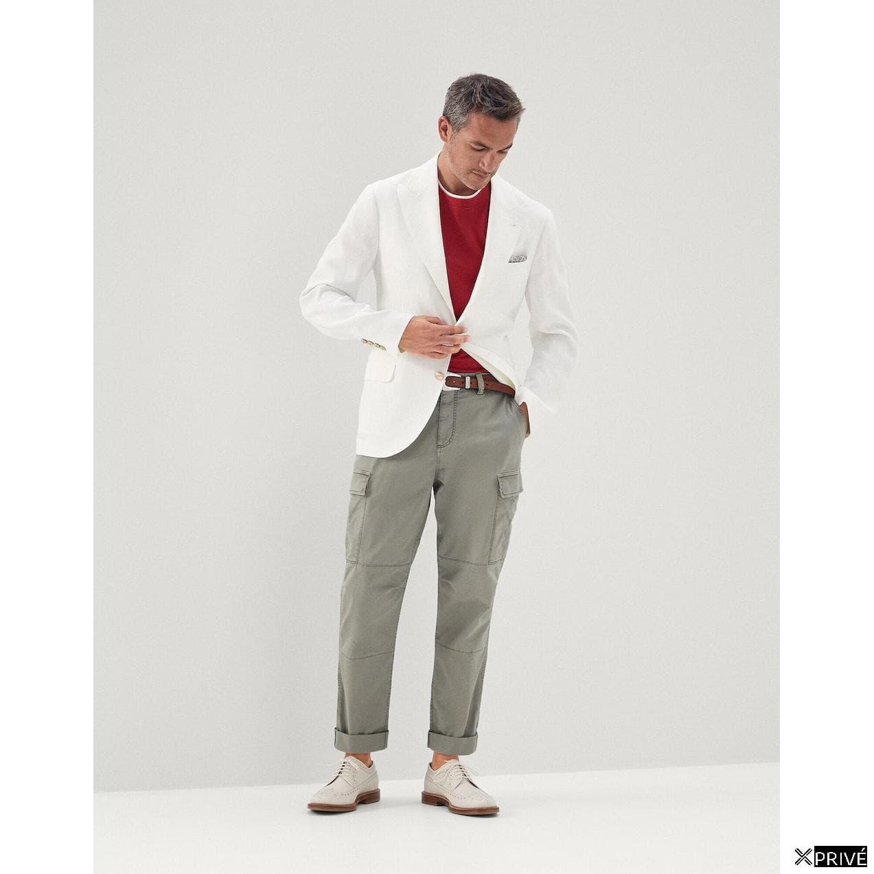 Green Cotton Cargo Pants — 3