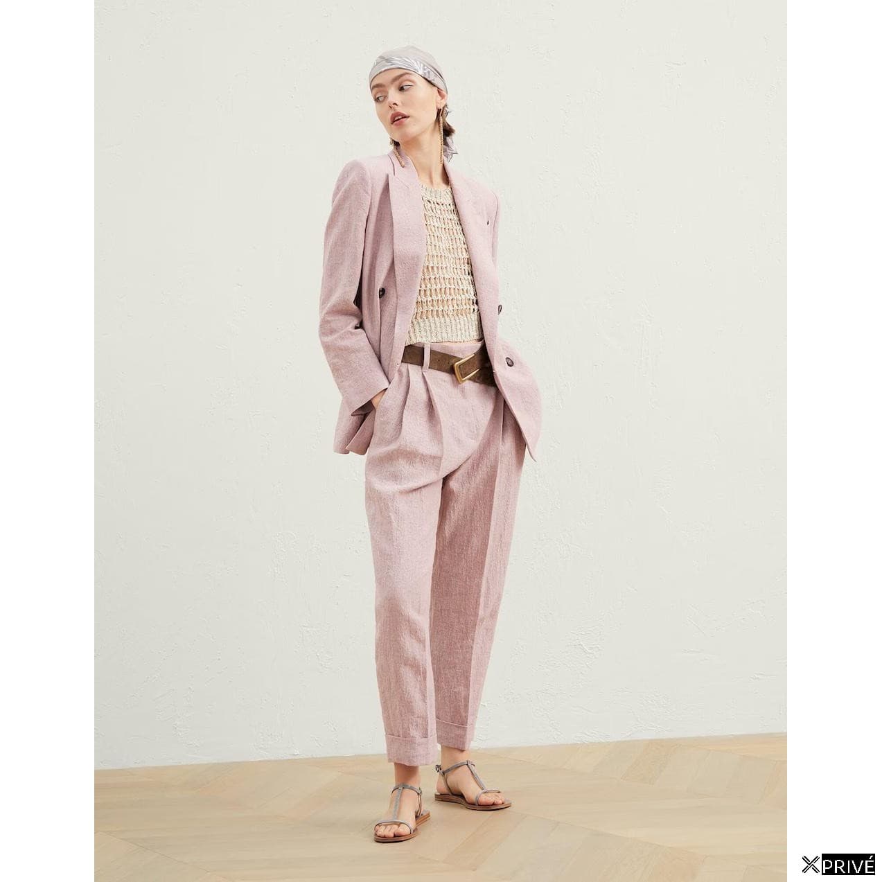 Pink Linen Blazer — 3