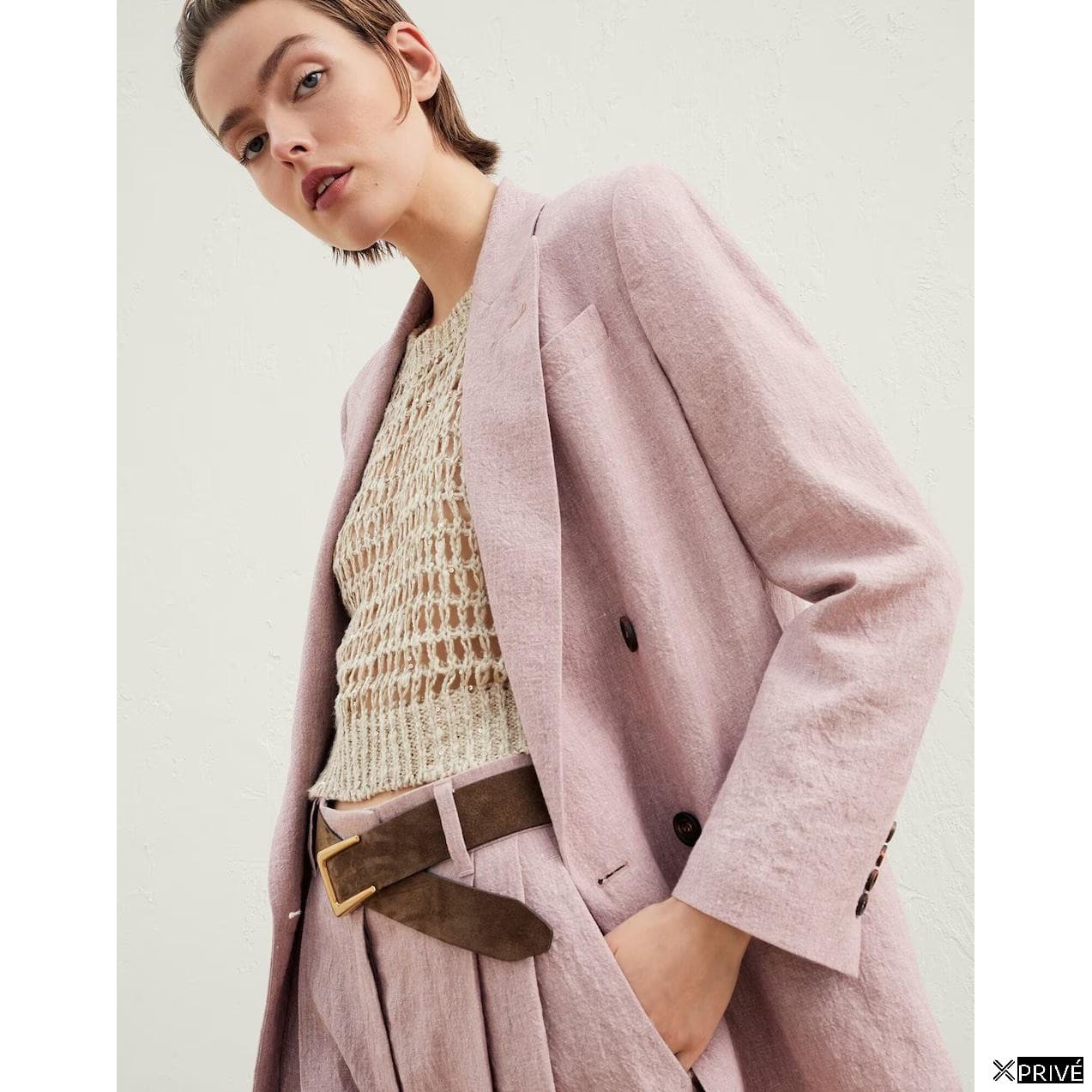 Pink Linen Blazer — 5