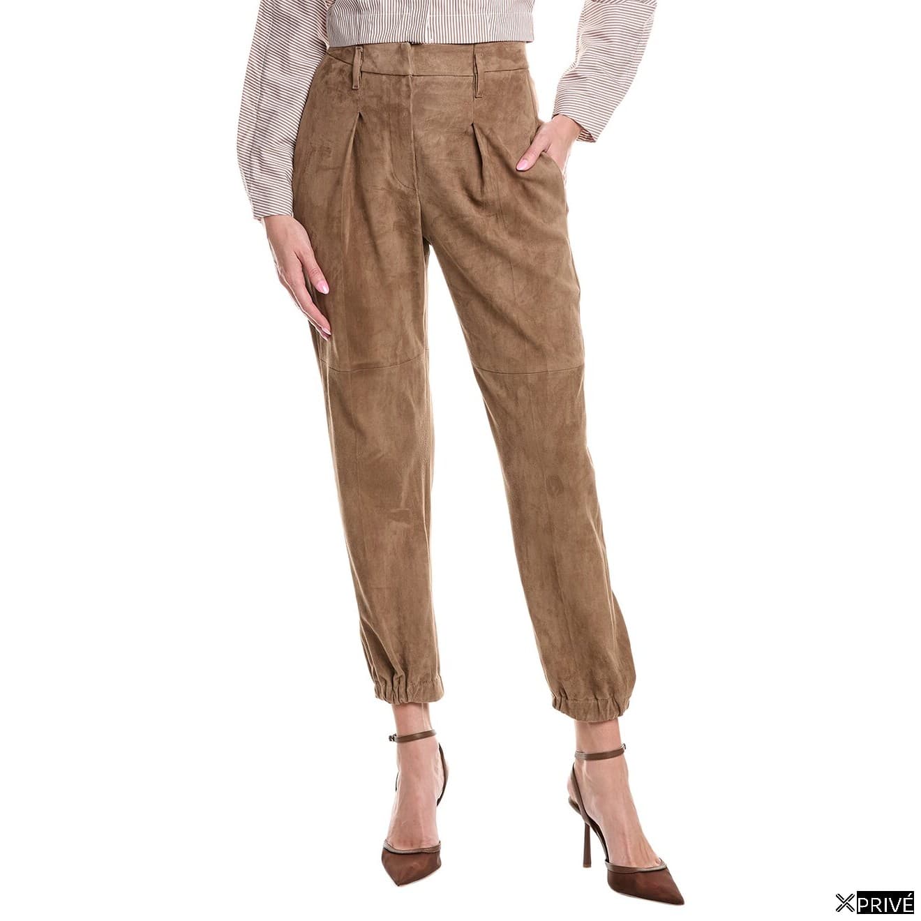 Brown Leather Pants — 1