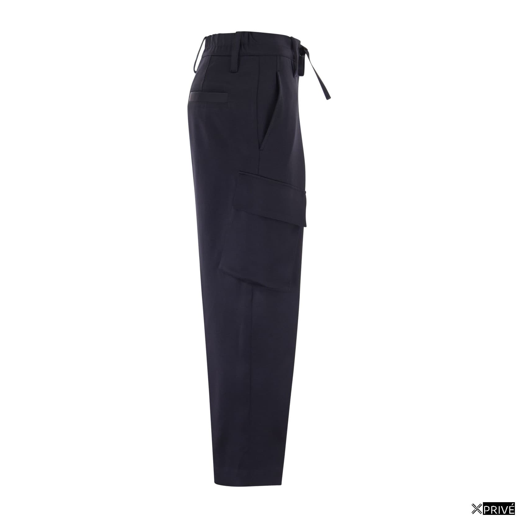 Blue Acetate Cargo Pants — 3