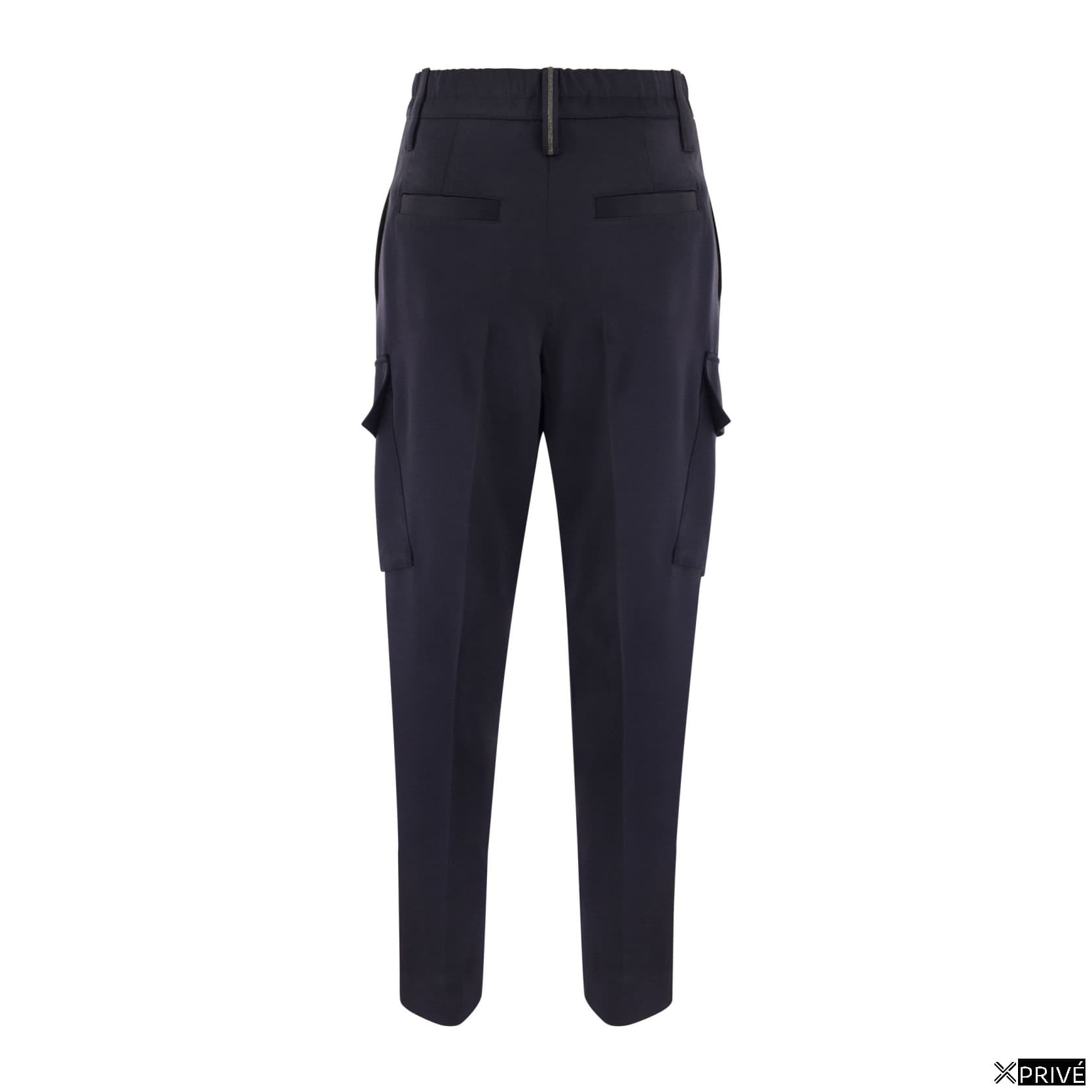 Blue Acetate Cargo Pants — 2
