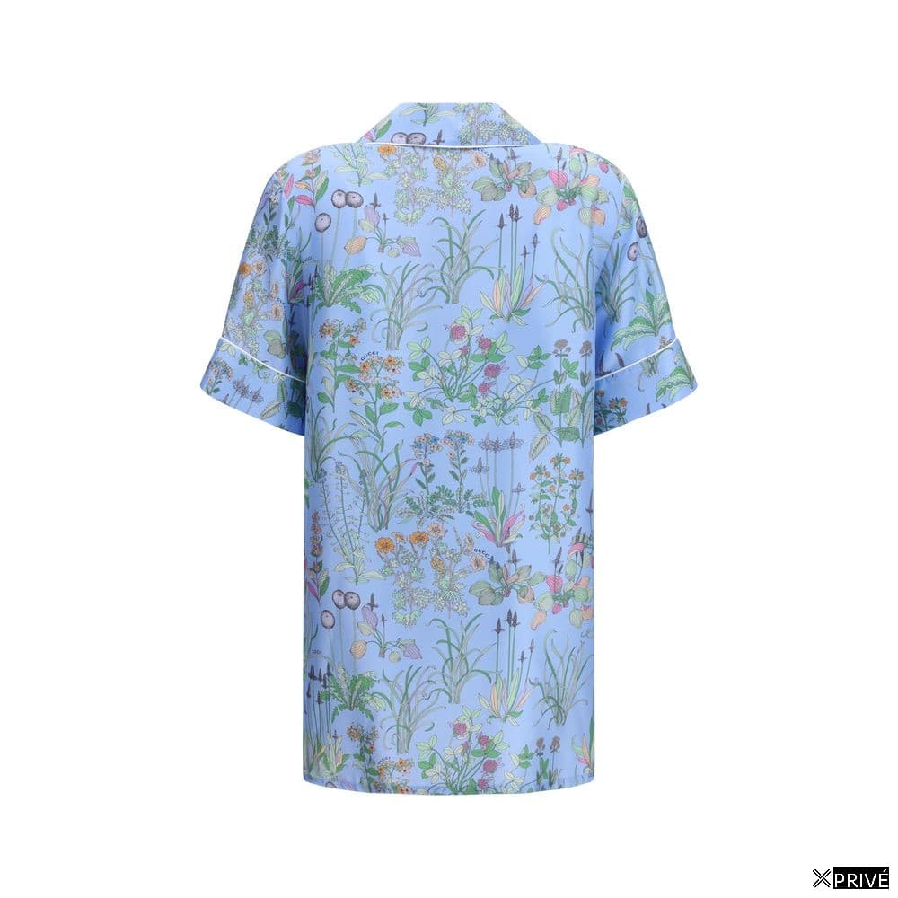 Chemise bleue en Soie — 2