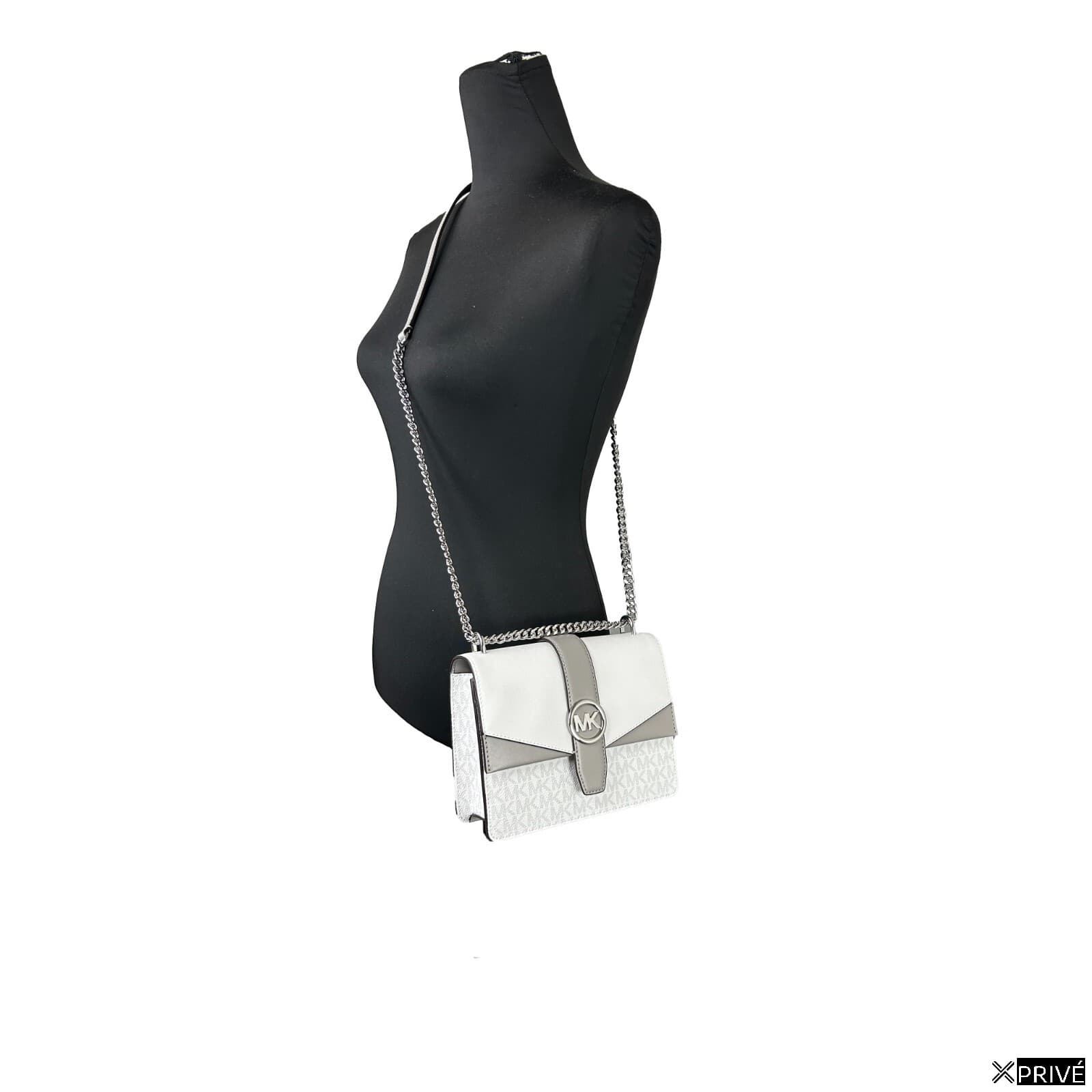 Sac porté croisé argenté en PVC — 4