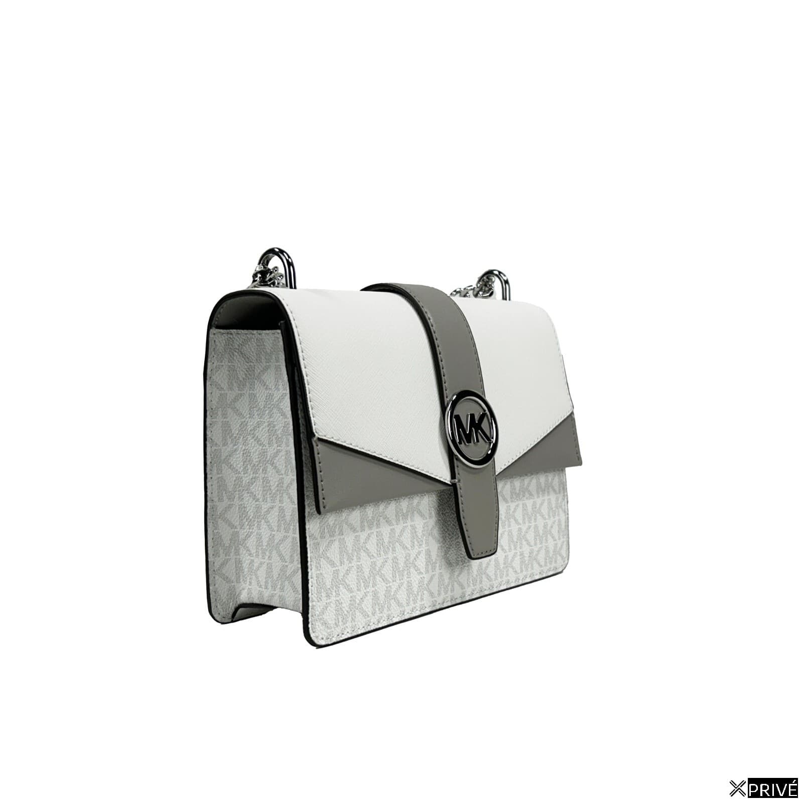 Sac porté croisé argenté en PVC — 2