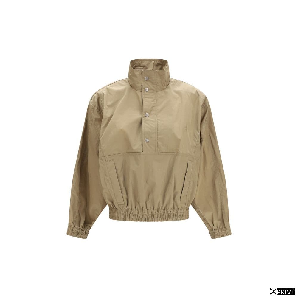 Beige Polyester Shell Jacket — 1