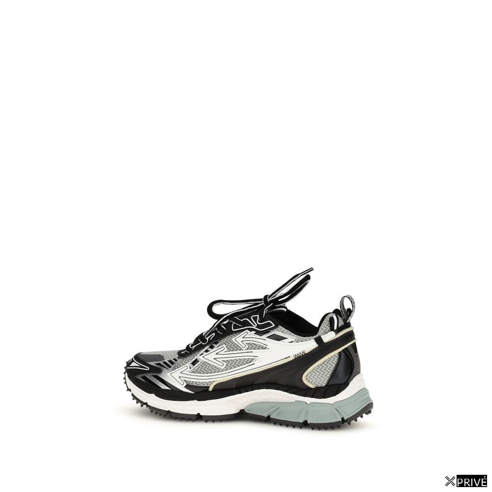Gray Polyurethane Athletic Sneakers — 3