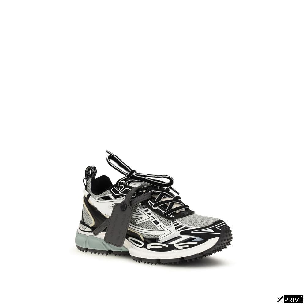 Gray Polyurethane Athletic Sneakers — 2