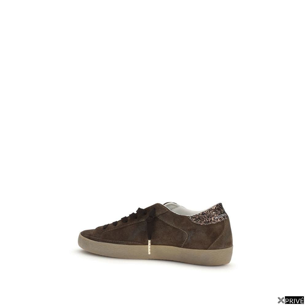Brown Calf Leather Bos Taurus Low Top Sneakers — 3