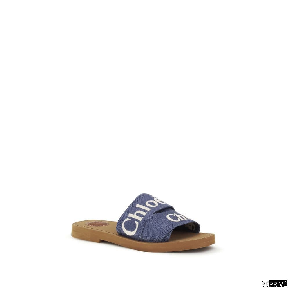 Sandales bleues en Coton — 2