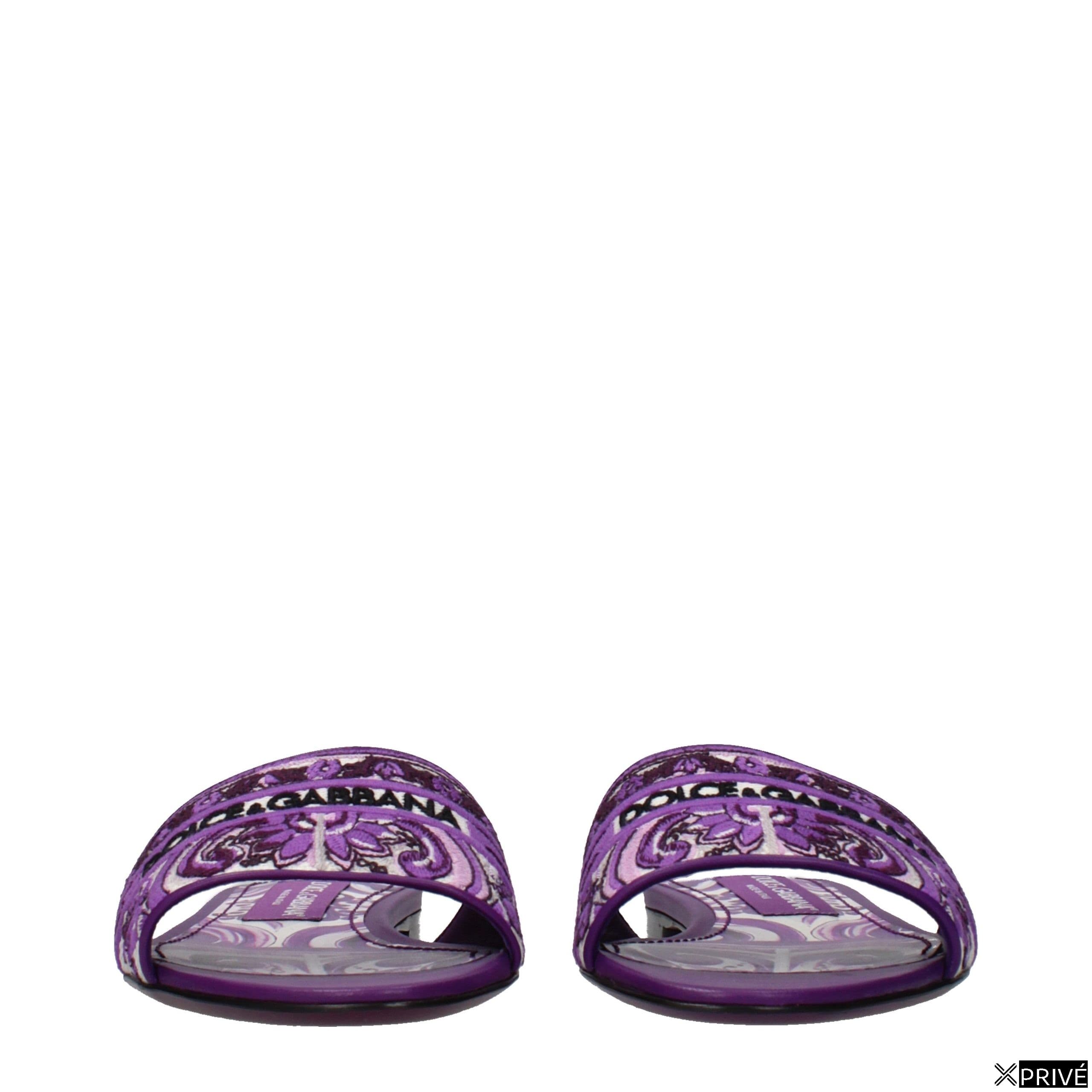 Sandales violettes en Tissu — 3