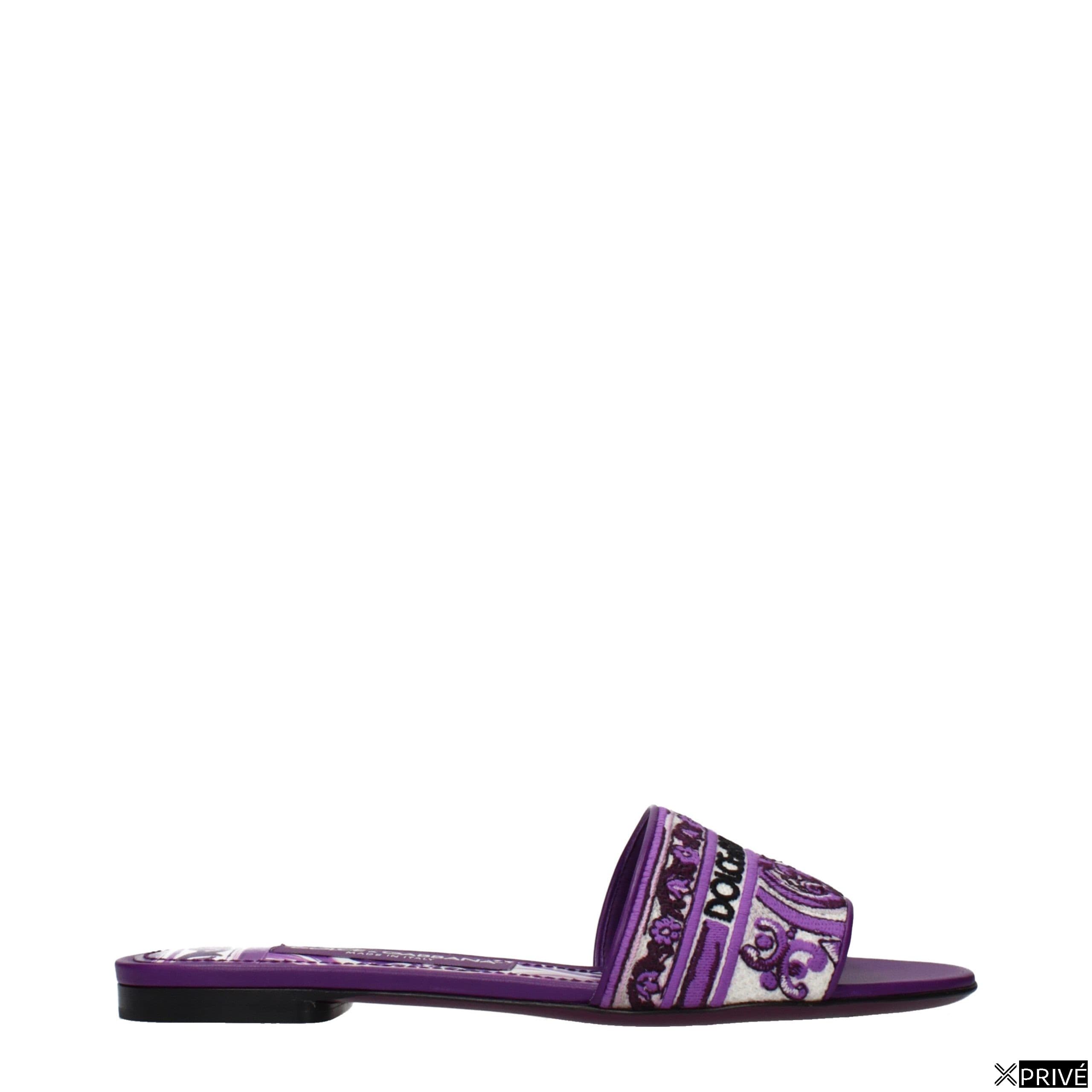 Sandales violettes en Tissu — 1