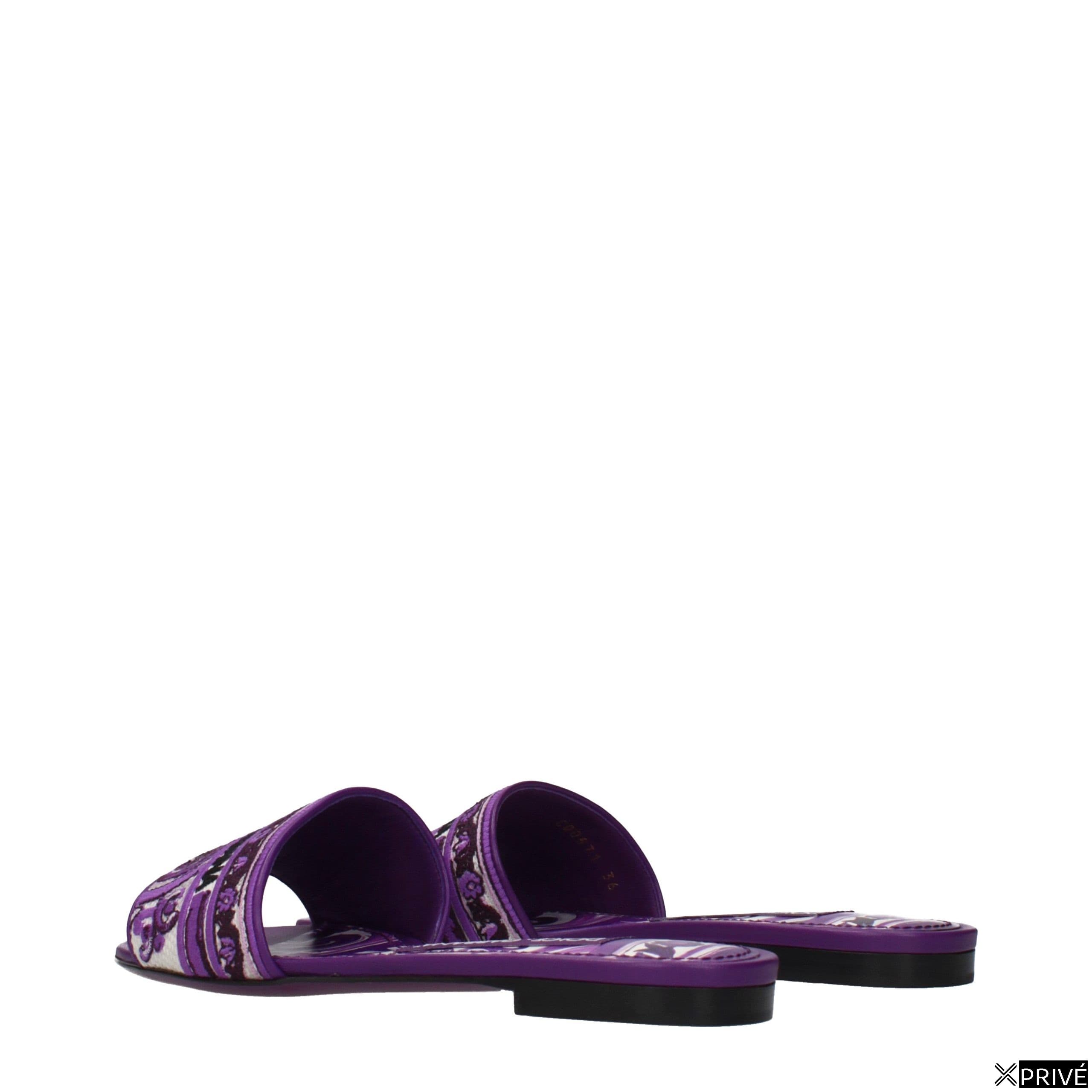 Sandales violettes en Tissu — 4