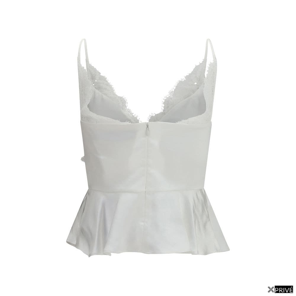Top blanc en Polyester — 2